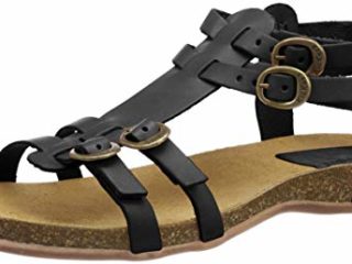 Kickers Ana, Sandalias de Punta Descubierta Mujer, Negro (Noir 8), 38 EU