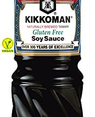 Kikkoman - Salsa de Soja sin Gluten, Fermentación Natural, Halal y sin Gluten, 1000ml