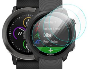 KIMILAR [4 Pcs] Pantalla Compatible con Garmin Forerunner 245 245 Music 45 45S/Approach S60 S40/Vivoactive 3 Protectores de Pantalla,Cristal Templado Protector Compatible con Garmin Forerunner 245