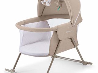 Kinderkraft Cuna Bebé LOVI, Moisés, Bolsa de Transporte, Juegos, Viaje, Beige