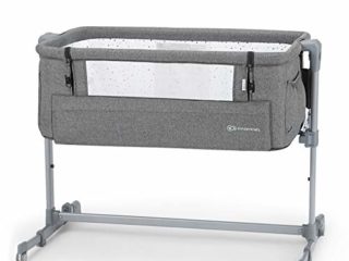 Kinderkraft Cuna Colecho 2 en 1 NESTE UP, Ajustable, Plegable, Accesorios, Gris Mezcla
