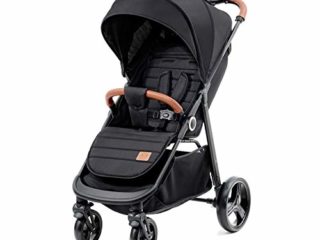 Kinderkraft Silla de Paseo GRANDE, Carrito, Capota Desplegable, para Niños, Negro