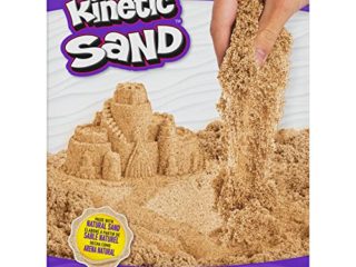 Kinetic Sand Arena mágica Kinetic de Suecia, Color marrón Natural, 2,5 kg, conocida por guarderías, a Partir de 3 años, Puede aplicar. (Spin Master 6060997)