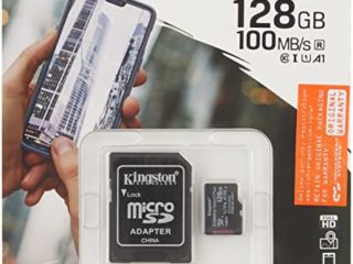Kingston Canvas Select Plus Tarjeta microSD, SDCS2/128GB Class 10 con Adaptador SD