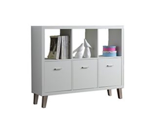 Kit Closet 2140060503 - estantería venecia de 3 puertas y 2 baldas, blanco, 94 x 117 x 29