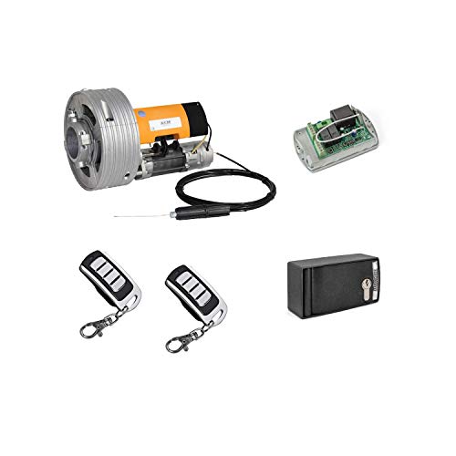 Kit completo motor persiana ACM Titan 170kg para automatizar cierre metalico comercial, persiana metalica, puerta enrollable, gran calidad.