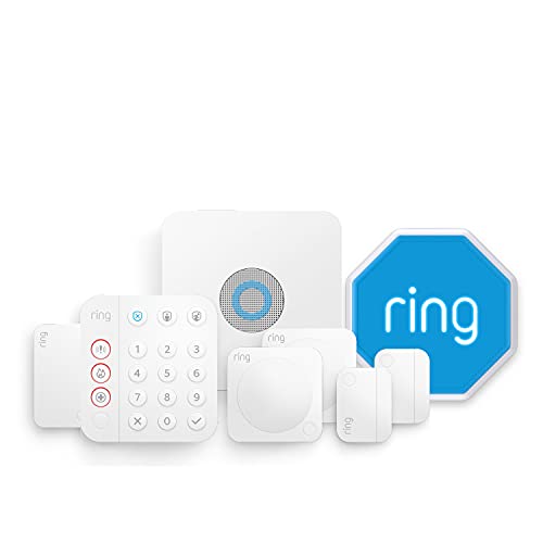 Kit de 8 piezas Ring Alarm de Amazon (2.ª generación) con sirena para exteriores: sistema de seguridad para el hogar con vigilancia asistida opcional, sin compromisos a largo plazo