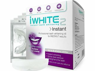 Kit de blanqueamiento dental iWhite Instant 2 con 10 moldes - Hasta 8 tonos más claros - Restaura el esmalte - Blanqueamiento dental profesional - Ingredientes probados clínicamente - Blanqueamiento físico