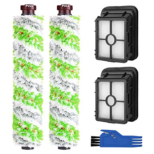 Kit de cepillo y filtro para mascotas Bissell CrossWave Pet Pro 2306 1785, 2 cepillos para mascotas, 2 filtros, 1 cepillo de limpieza