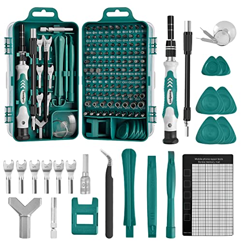 Kit Destornilladores Precisión 135 en 1 Juego Destornilladores - Destornilladores Pequeños Profesionales Sundpey Mini Puntas Atornillador con Eje Flexible para Reparación PC Móvil Cámara Tableta Gafas