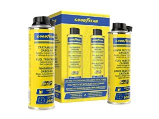 Kit Pre-ITV Gasolina con Limpia Inyectores Goodyear Pro Additives. Aditivo de Combustible 300+300 ml