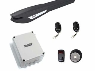 Kit profesional motor para puerta batiente 1 hoja Motorline Jag 400 para automatizar puertas y cancelas batientes de hasta 4 metros y 300kg, motor electromecanico alta fuerza de empuje