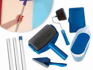 KIT Rodillo de pintar antigoteo multifunción con depósito recargable y mango extensible - Sin gotas - Sin derrames - Sin manchas