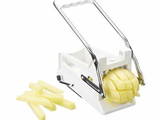 Kitchen Craft KCBB882 - Cortador de patatas fritas con hoja de acero inoxidable, Blanco