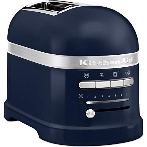 Kitchenaid Artisan - 5kmt2204 - Tostadora de 2 ranuras Artisan 1250W, temporizador LED, color Azul Tinta 5KMT2204EIB