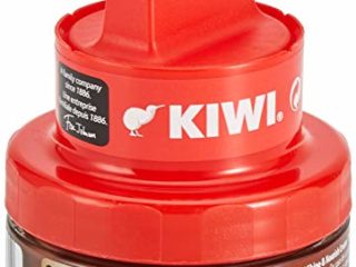 KIWI Crema abrillantadora con aplicador, Nutre y Protege, para calzado Marrón medio, 50ml