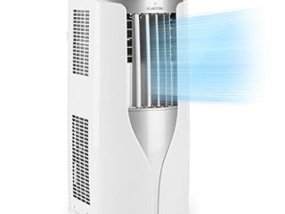 Klarstein Aire Acondicionado Portatil Silencioso con Tubo l Bajo Consumo, 9,000 BTU / 2,6 kw l Aire Portátil 4 en 1, Enfriador, Deshumidificador, Ventilador y Modo Noche Programable, con Mando, Blanco