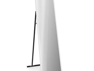 Klarstein La Palma Smart - Calefactor de bajo consumo, Radiador eléctrico de bajo consumo 2 en 1, Convector con frontal de espejo, Control app, IP24, Programable, Mando a distancia, 900 W, Blanco