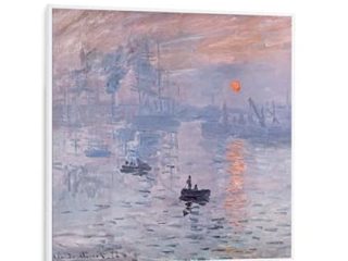 KLARSTEIN Wonderwall Air Art Smart – Calefactor infrarrojo, Panel Calefactor eléctrico, WiFi, Control por App, silencioso, para Colgar en la Pared, 60 x 60cm, 350W, 7 m², Sol de Amanecer