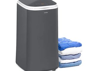 KLARSTEIN Zap Dry - Secadora de Ropa, Secadora, 820 W, 50 L, 3 programas, Tambor de Acero Inoxidable, Panel de Control táctil, Tapa con Vidrio de Seguridad, Recogecable, LED, Secadora Ropa, Gris
