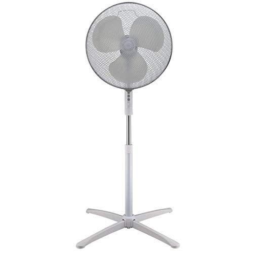 Klindo 3614612753031 - Ventilador (Ventilador con aspas para el hogar, Blanco, Piso, 1000-1250 mm, Botones, 47 dB)