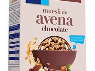Kölln - Muesli de Avena con Chocolate y Avellanas, Cereales Integrales con Chocolate, Copos Finos, Alto Contenido de Fibra - 500 g