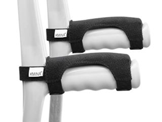 KMINA - Funda muletas (Pack x2 uds.), Accesorios muletas, Almohadilla para muletas adulto acolchadas, Empuñaduras muletas