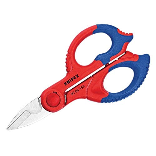 KNIPEX Tijeras para electricistas (155 mm) 95 05 155 SB (cartulina autoservicio/blíster)
