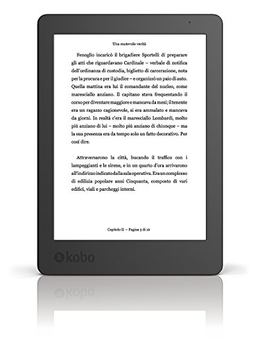 Kobo Aura N236-KU-BK-K-EP - E-Reader de 6'', 2da Edicion (USB 2.0, 4 GB, 1024 x 758 pixeles), color negro