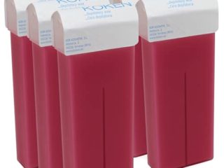 KOKEN - Cera Depilatoria Roll-on 100ml Universal - Pack 6 Cartuchos Fresa (Resinas 100% Españolas)