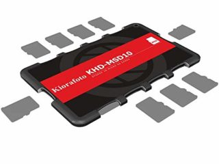 Kora khd-msd10 tamaño de tarjeta de Crédito Funda para tarjeta de memoria portátil ligero y duradero para pantalla con etiqueta para escribir 10 Micro SD Tarjetas
