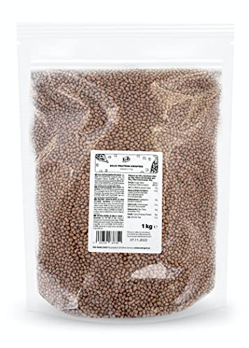 KoRo - Bolitas proteicas de soja con cacao 1 kg - Ingrediente crujiente para tus cereales rico en proteínas