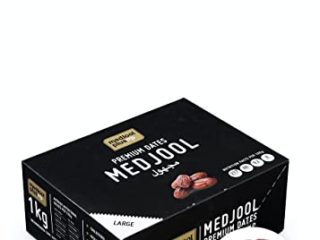 KoRo - Dátiles Medjool con hueso 1 kg - Dátiles Medjool muy suaves, sin azúcar ni azufre, con notas dulces de caramelo y miel