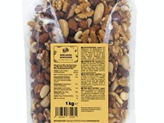KoRo - mezcla de nueces 1 kg - 100 % natural Nueces preciosas sin sal - mezcla de almendras, nueces de Brasil, anacardos, nueces, avellanas