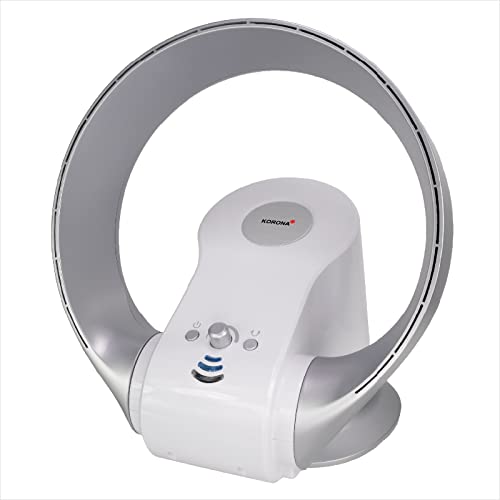 Korona 81008 Ventilador sin aspas | Ventilador de pared y de mesa | Montado en la pared | 26 vatios | Temporizador | Mando a distancia