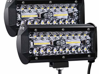 Kraumi Faro Trabajo LED Focos de Coche 12V 7’’ 300W Faros Led Tractor 27,000LM 6000K IP67 Impermeable Off-road Foco de Trabajo LED para Moto ATV SUV Tractor Camión Barco