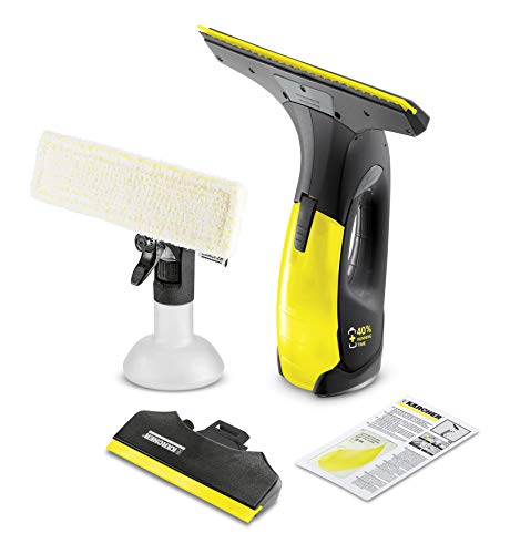 Kärcher 1.633-426.0 Window Vac WV 2 Premium 10 years - Limpiadora de ventanas a batería (aspirador limpiacristales), Color Negro/Amarillo