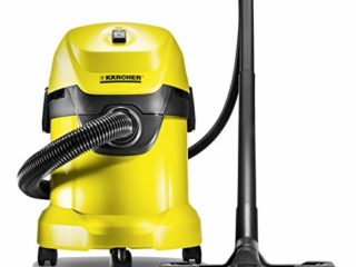 Kärcher MV 3 Aspirador Sin Bolsa Multiuso, Boquilla para Aspiración Seco Y Húmedo, 220-240V, 1000W, 17 litros, 73 Decibelios, Corriente sin Control de Encendido, Plástico, Antiguo, Negro/Amarillo