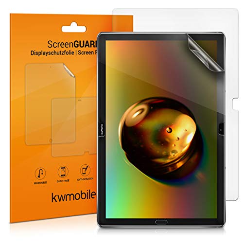 kwmobile 2X Salvapantallas Compatible con Huawei MediaPad M5 Lite 10 - Protector de Pantalla Mate para Tablet - Lámina Protectora