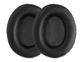 kwmobile Almohadillas compatibles con Philips L1 / L2 Fidelio L2BO - 2X Almohadilla de Repuesto para Cascos y Auriculares en Cuero sintético