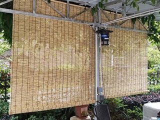 L-DREAM Persianas De Caña Persianas De Bambu Exterior, Estores Enrollables - Hogar Sombra, Fácil De Limpiar Y Colgando, 80cm 130cm 140cm, Cortina De Paja Estores De Bambú para Ventanas