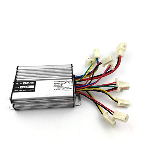 L-faster Controlador del Motor del regulador del Motor del Cepillo de la Vespa de 36V48V 1000W para el regulador Cepillado Scooter del Triciclo (48V1000W)
