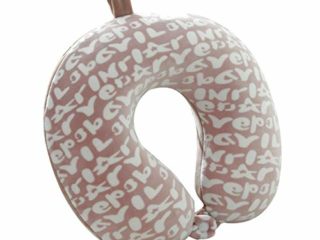 La Almohada de Viaje de Espuma viscoelástica en Forma de U se Puede Lavar-Rosa