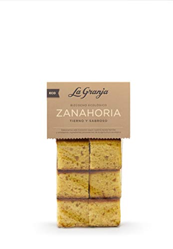 LA Granja Bizcocho Zanahoria 300 G, Sin Potenciadores Del Sabor, 6 Unidad