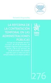 La reforma de la contratación temporal en las administraciones públicas (Laboral)