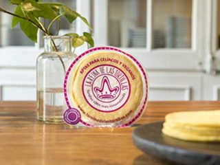 La Reina de las Tortillas-Tortillas Mexicanas de Maíz Amarillo 100% Nixtamalizado- Líder gastronomía mexicana. Para Veganos y Celíacos. 250 g Al Vacío. 12 cm. 4 meses de caducidad. 11 Uds aprox.