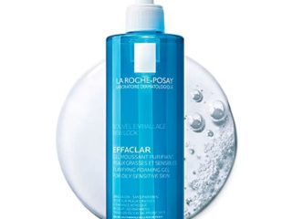 La Roche-Posay, Crema gel mousse limpiador facial, 400 ml