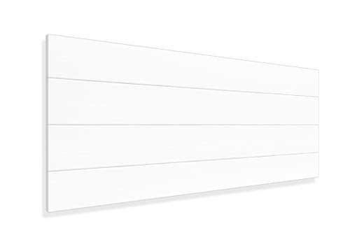 LA WEB DEL COLCHON - Cabecero de Madera Rústico Vintage para Cama de 80 (90 x 44 cms.) Blanco nórdico  | Cabeceros Madera | Dormitorio Matrimonio | Cabezal Cama |Estilo nórdico