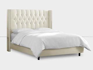 LA WEB DEL COLCHON - Cabecero tapizado Florida para Cama de 150 (160 x 120 cms) Beige | Cama Juvenil | Cama Matrimonio | Cabezal Cama |