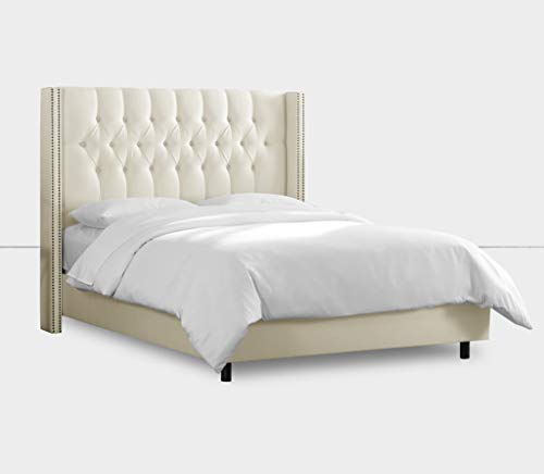 LA WEB DEL COLCHON - Cabecero tapizado Florida para Cama de 150 (160 x 120 cms) Beige | Cama Juvenil | Cama Matrimonio | Cabezal Cama |